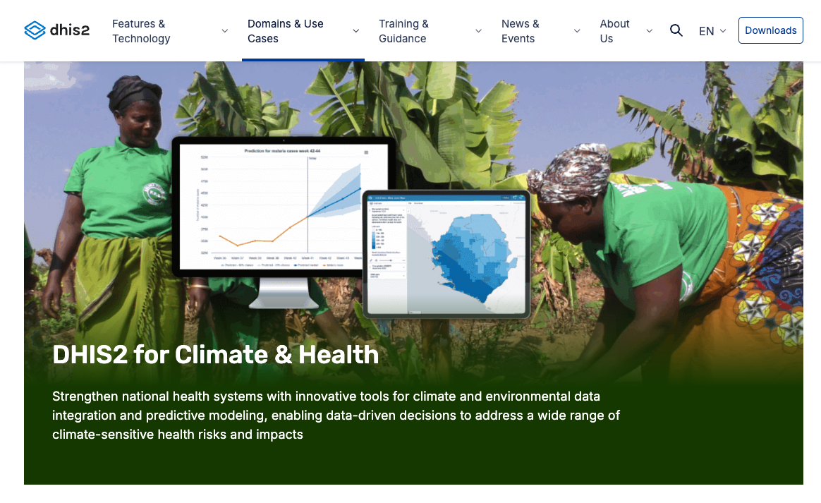 DHIS2 systems to strengthen climate resilience