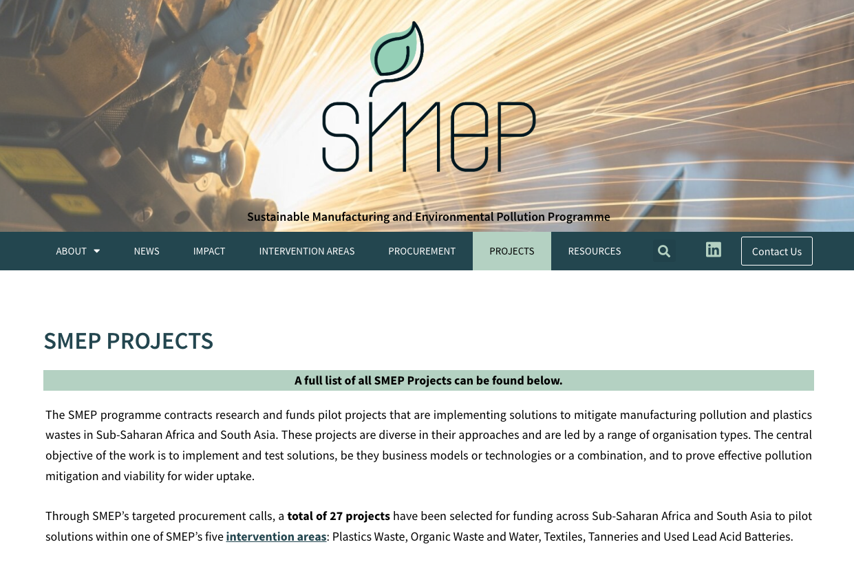 SMEP Projects