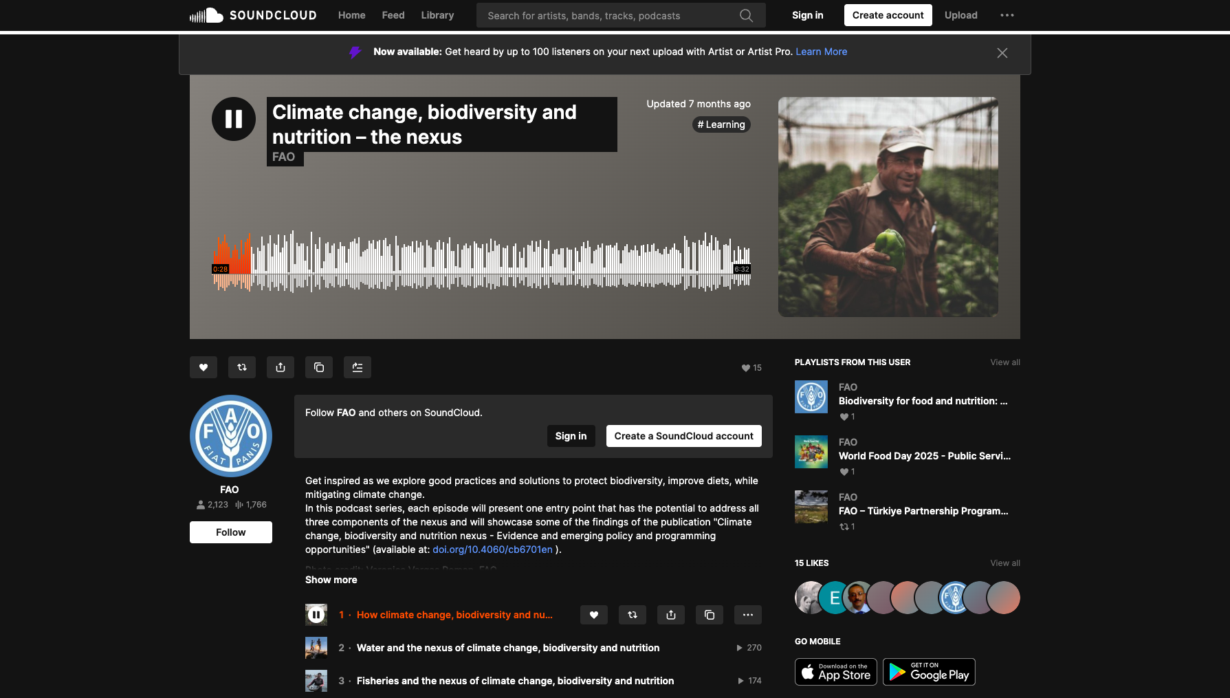 Unpacking the nexus: connecting the dots between climate change, biodiversity and nutrition 