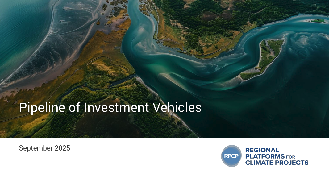 Climate investment solutions in EMDEs