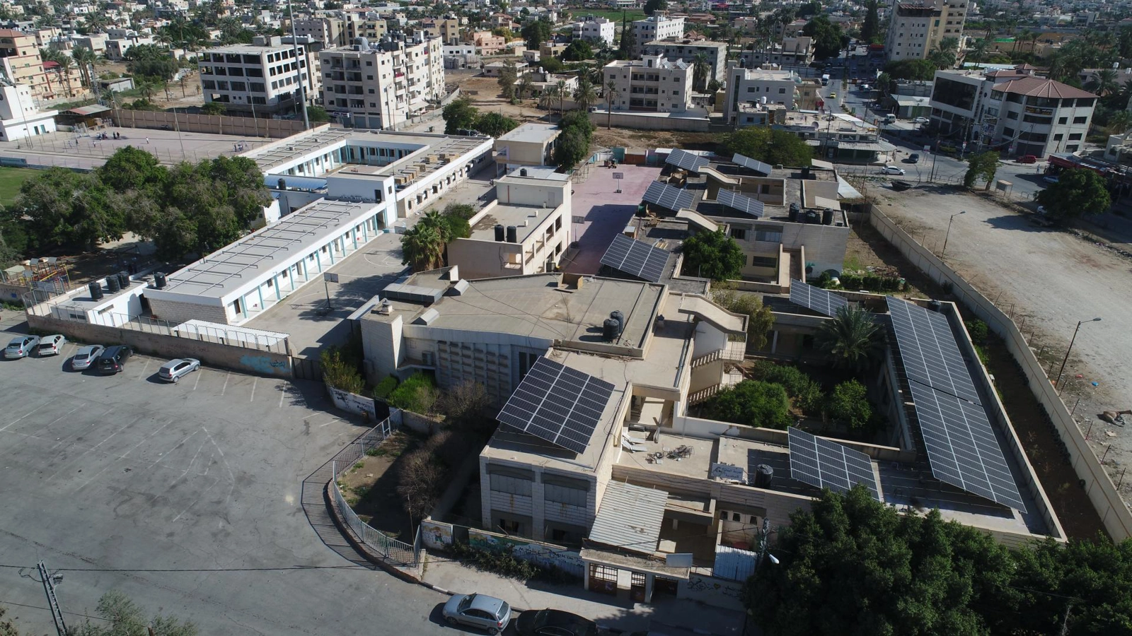 A solar project at a school in Jericho