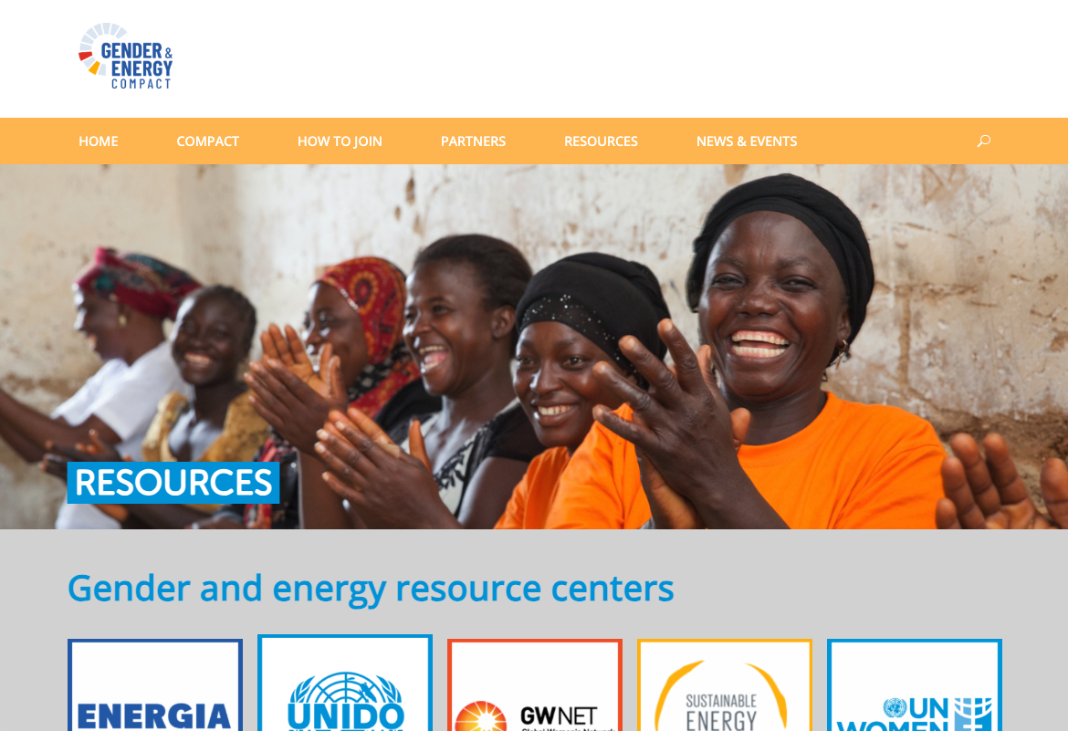 Gender and energy resource centers