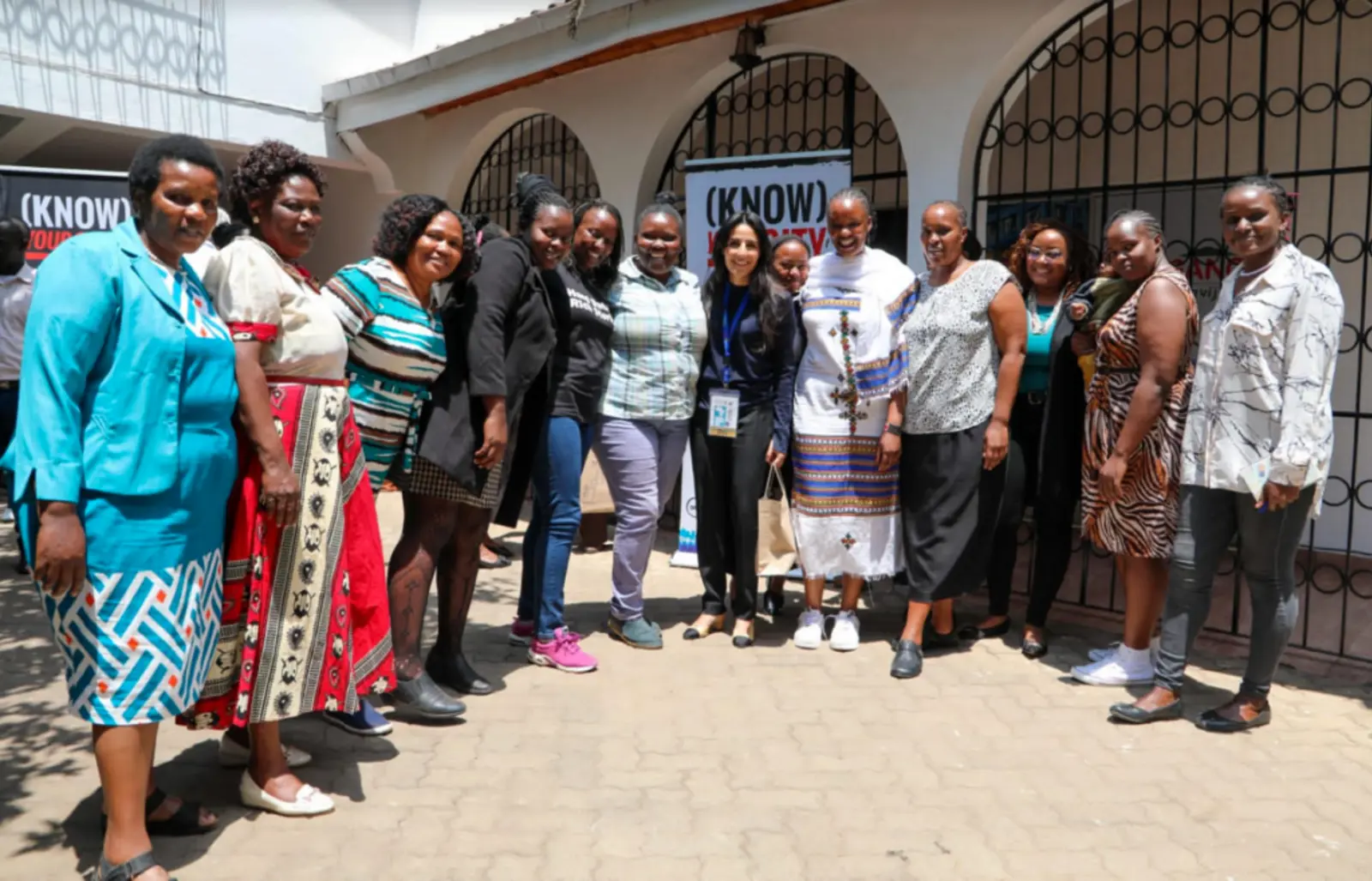 H.E Razan Al Mubarak meeting women community leaders from informal settlements in Nairobi, Kenya.