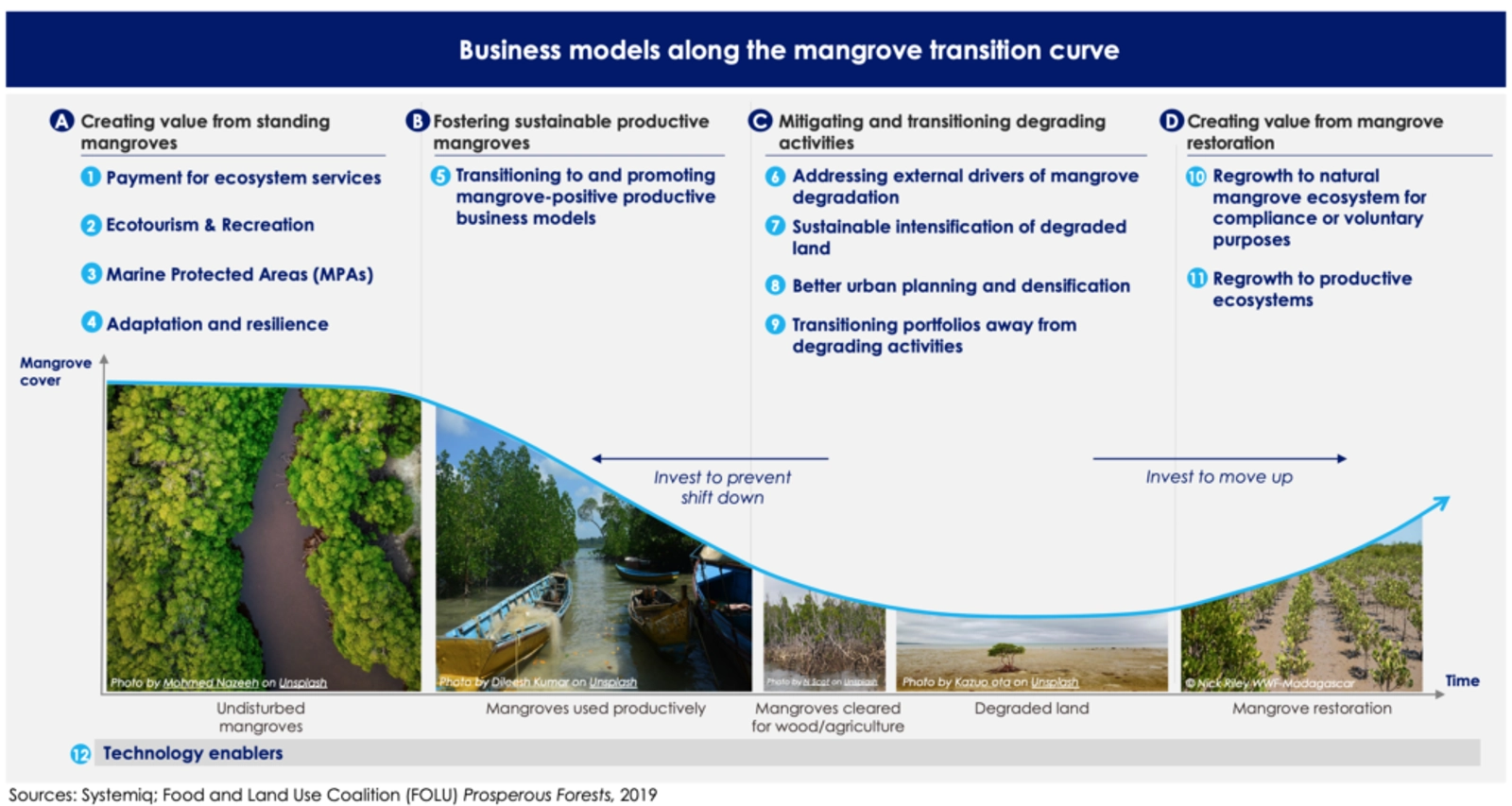 mangrove transition curve indicates a suite of potential solutions to unlock capital.