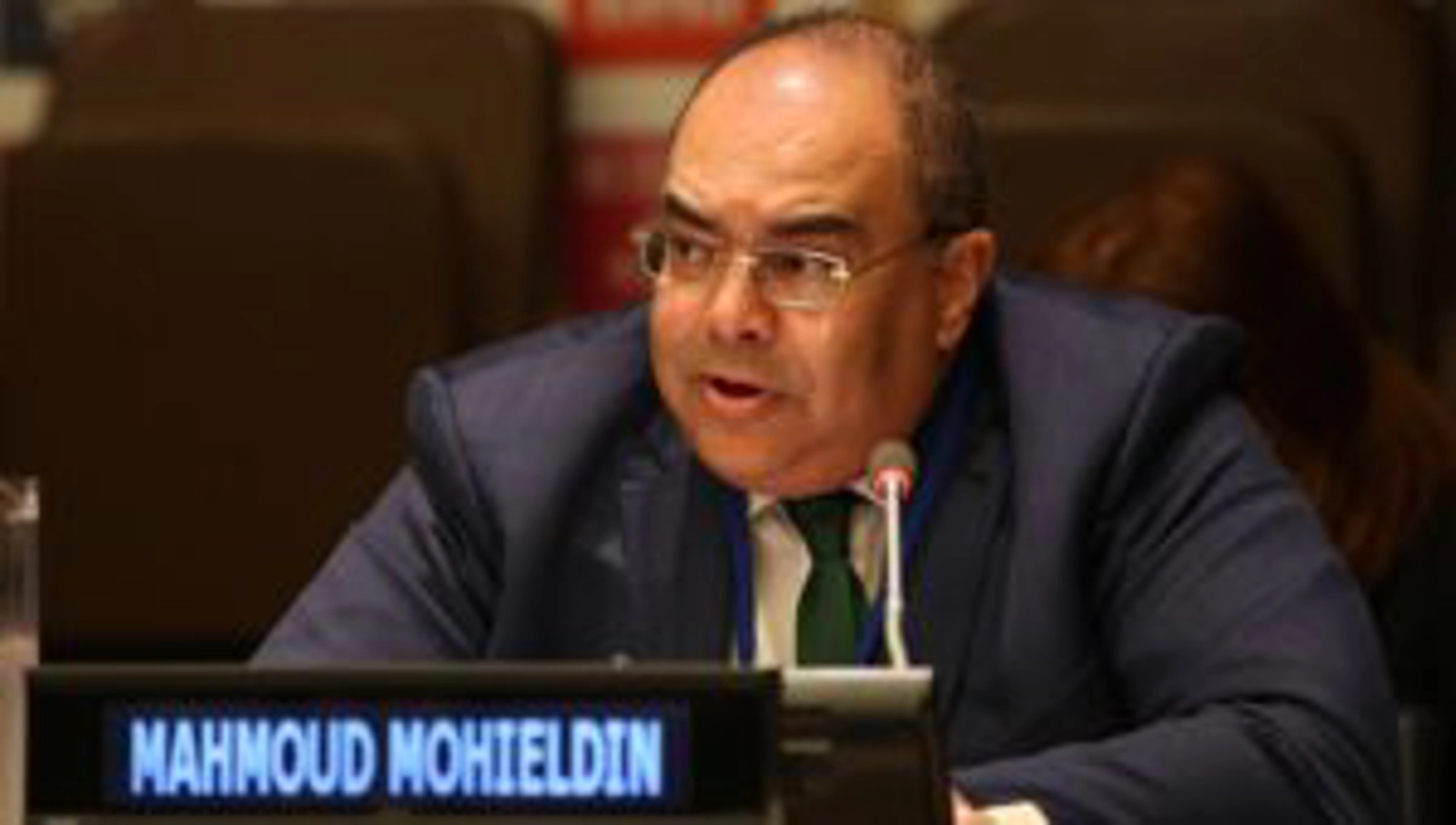 Mahmoud Mohieldin at the 2019 UN Climate Action summit in New York (Photo: IISD/ENB | Kiara Worth)