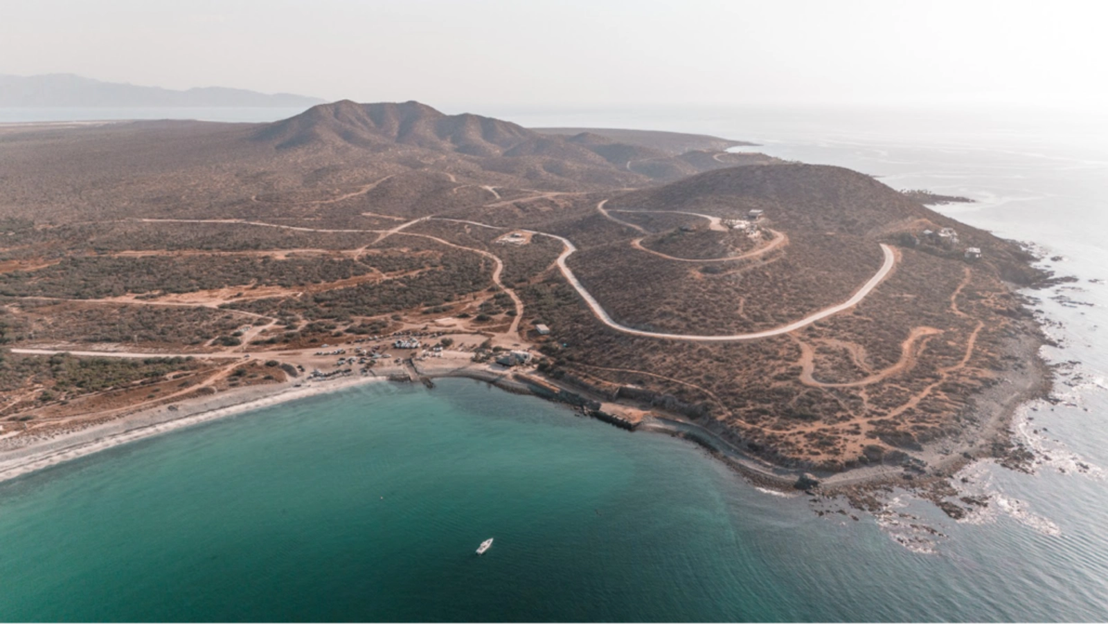 Ensenada de Muertos, Baja California Sur, Mexico from above. Photo Credit: Marla Tomorug