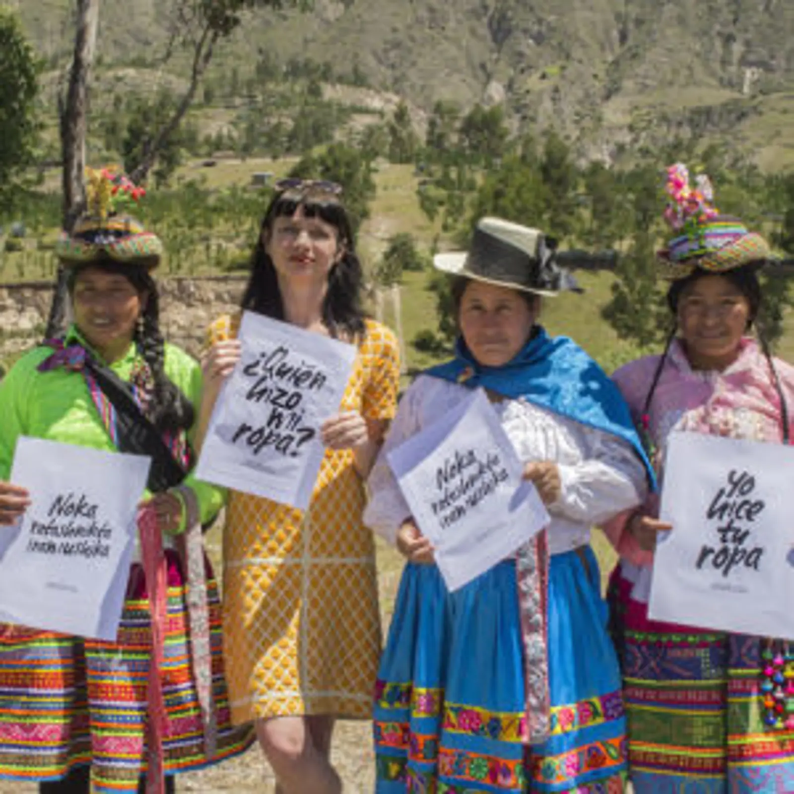 Carry in Peru, researching native coloured cotton.