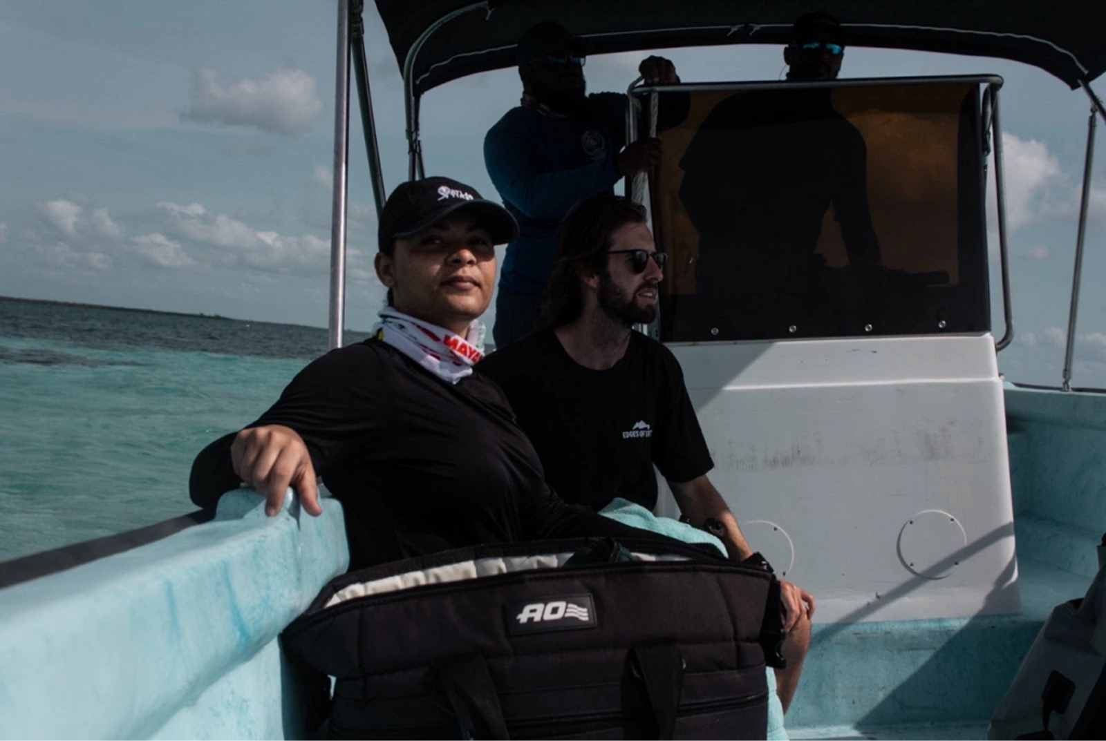 Tara Scarborough on expedition in Belize. Photo Credit: Marla Tomorug.