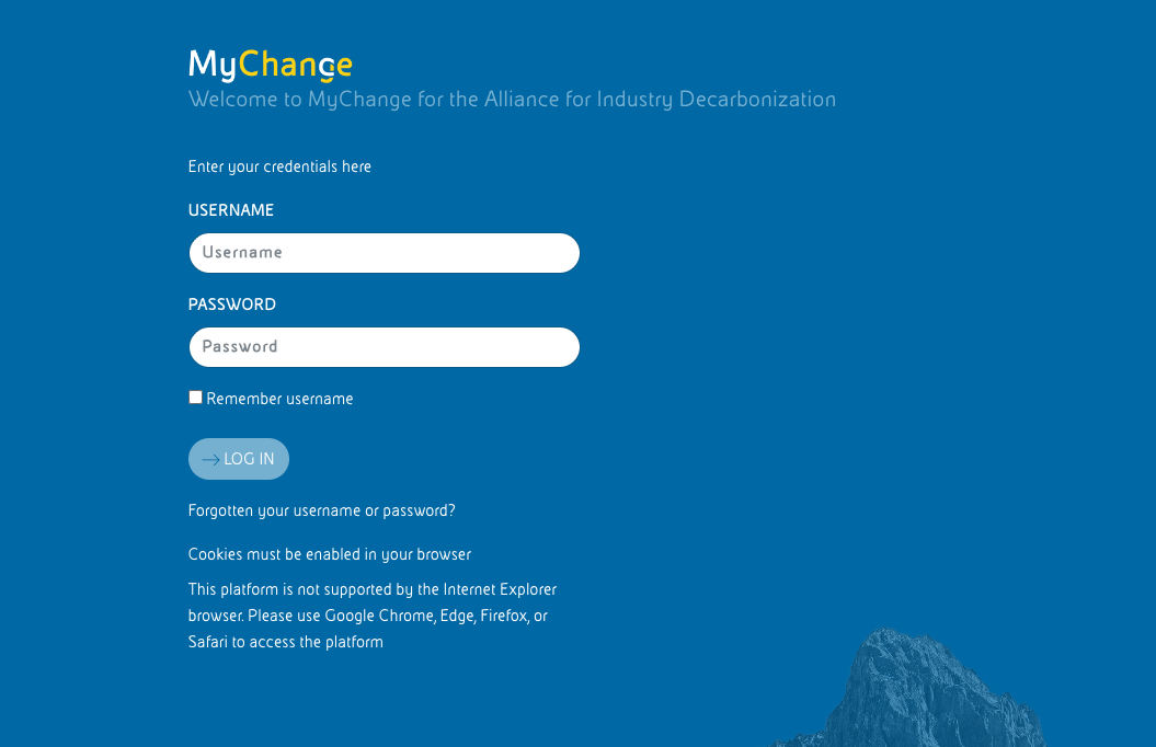 MyChange for the Alliance for Industry Decarbonization