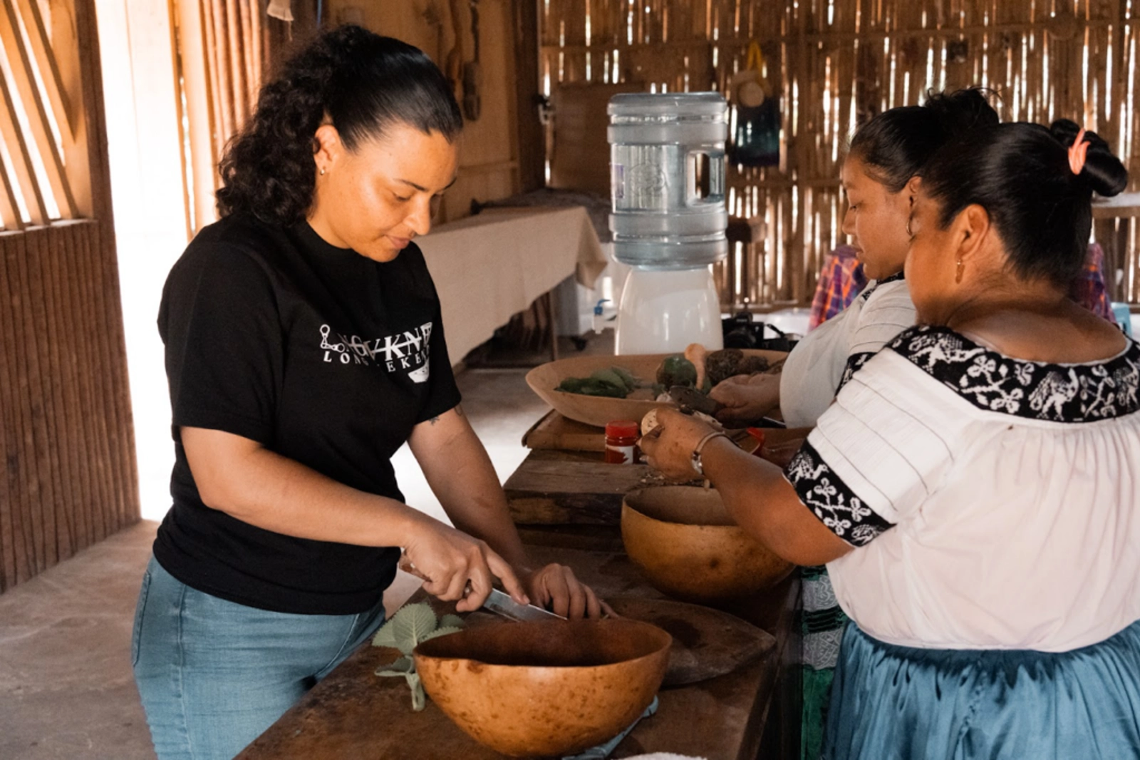 Tara working with the Mayan community in the south of Belize. Photo Credit: Adam Moore