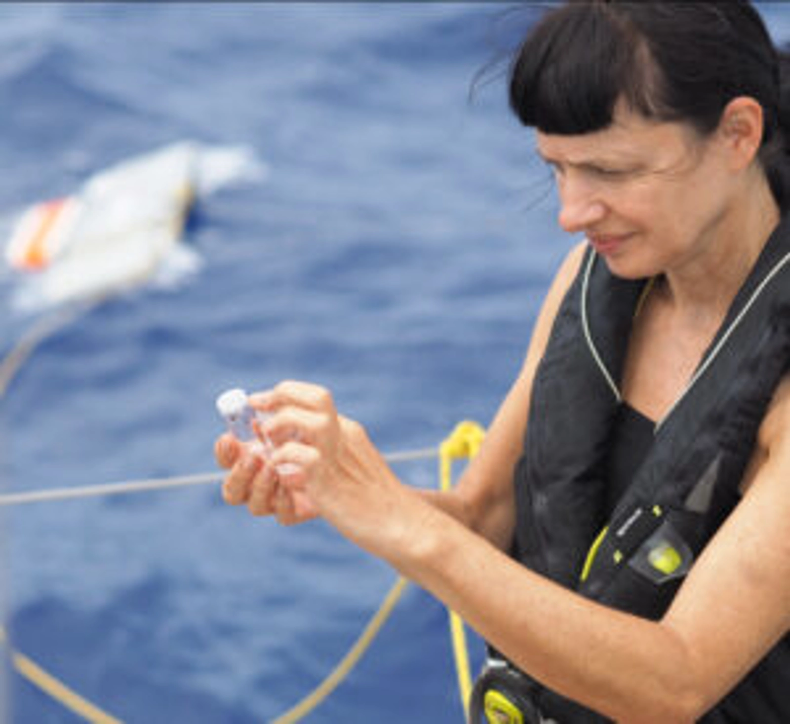 Carrry collecting sediment samples from Rudyard Lake with a team of scientists from Keele and Loughborough Universities.