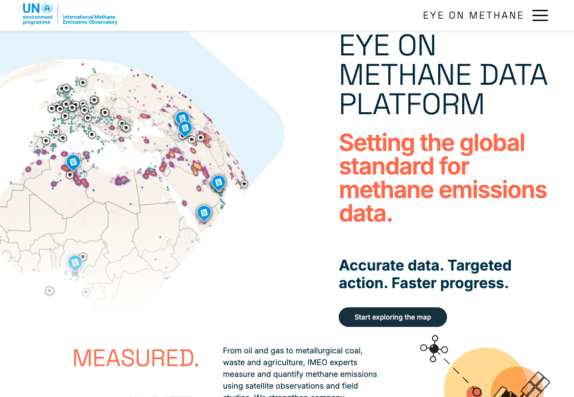 Eye On Methane data platform